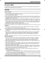 Preview for 5 page of Panasonic VL-CM850BX Operating Instructions Manual