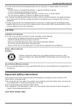 Preview for 7 page of Panasonic VL-CM851A Operating Instructions Manual