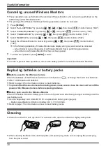 Preview for 30 page of Panasonic VL-CM851A Operating Instructions Manual