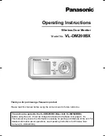 Предварительный просмотр 1 страницы Panasonic VL-DM200BX Operating Instructions Manual