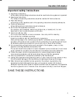 Preview for 3 page of Panasonic VL-FAN1BX Operating Instructions Manual