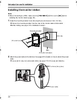 Предварительный просмотр 20 страницы Panasonic VL-G201 Installation And Operation Manual