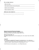 Preview for 16 page of Panasonic VL-GC001A Installation And Operation Manual