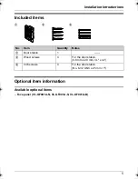 Предварительный просмотр 5 страницы Panasonic VL-GC003A Installation And Operation Manual