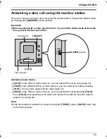 Preview for 23 page of Panasonic VL-GM201A Installation And Operation Manual