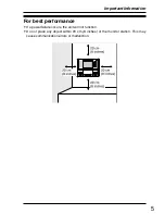 Предварительный просмотр 5 страницы Panasonic VL-GM301A Installation And Operation Manual