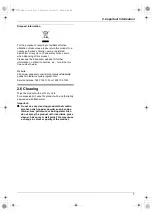 Предварительный просмотр 7 страницы Panasonic VL-MV74 Important Information And Quick Manual