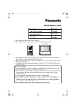 Panasonic VL-MV74 Installation Manual предпросмотр