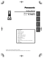 Preview for 1 page of Panasonic VL-MWD501 Getting Started