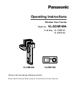 Предварительный просмотр 1 страницы Panasonic VL-SDM100A Operating Instructions Manual