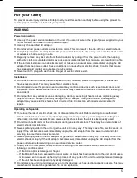 Предварительный просмотр 5 страницы Panasonic VL-SDM100BX Operating Instructions Manual