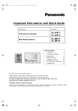 Preview for 1 page of Panasonic VL-SV71 Important Information And Quick Manual
