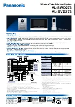 Panasonic VL-SVD273 Quick Start Manual предпросмотр