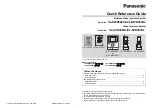 Preview for 6 page of Panasonic VL-SVD302KL Quick Refence Manual