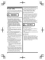 Предварительный просмотр 2 страницы Panasonic VL-SVN511 Series Installation Manual