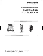 Panasonic VL-SW102BX Installation Manual предпросмотр