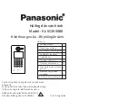 Предварительный просмотр 9 страницы Panasonic VL-VC3900BX Operation Instruction Manual