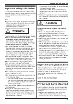 Предварительный просмотр 5 страницы Panasonic VL-VN1500 Installation And Operating Instructions Manual