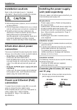 Preview for 10 page of Panasonic VL-VN1500 Installation And Operating Instructions Manual