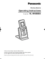 Panasonic VL-W600BX Operating Instructions Manual preview