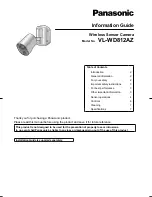 Panasonic VL-WD812AZ User'S Information Manual предпросмотр