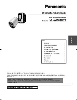 Preview for 21 page of Panasonic VL-WD812EX Information Manual