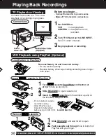 Preview for 20 page of Panasonic VM-L153 Operating Instructions Manual