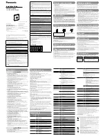 Panasonic VP104W Installation Manual preview