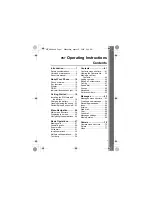 Предварительный просмотр 9 страницы Panasonic VS7 Operating Instructions Manual