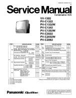 Panasonic VV-1302 Service Manual preview