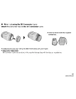 Предварительный просмотр 13 страницы Panasonic VW-CLT1 Owner'S Manual