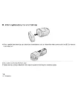 Предварительный просмотр 14 страницы Panasonic VW-CLT1 Owner'S Manual