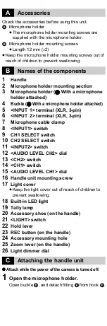 Preview for 5 page of Panasonic VW-HU1 User Manual