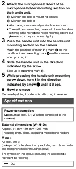 Preview for 6 page of Panasonic VW-HU1 User Manual