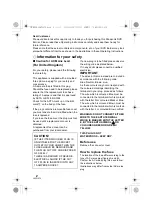 Preview for 2 page of Panasonic VWBN2 - PORTABLE DVD BURNER Operating Instructions Manual