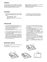 Preview for 3 page of Panasonic WE160 - VIDEO IMAGER Operating Instructions Manual