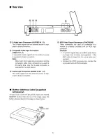 Preview for 8 page of Panasonic WEMV180A - VIDEO IMAGER Operating Instructions Manual