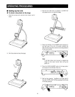 Preview for 10 page of Panasonic WEMV180A - VIDEO IMAGER Operating Instructions Manual