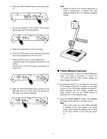 Preview for 13 page of Panasonic WEMV180A - VIDEO IMAGER Operating Instructions Manual