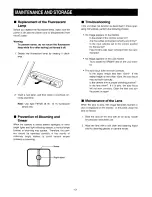 Preview for 15 page of Panasonic WEMV180A - VIDEO IMAGER Operating Instructions Manual