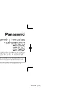 Preview for 1 page of Panasonic WH-209MZ Operating Instructions Manual