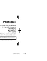 Panasonic WH-409MZ Operating Instructions Manual preview