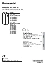 Предварительный просмотр 1 страницы Panasonic WH-ADC0309H3E5AN Operating Instructions Manual