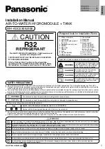 Panasonic WH-ADC0309J3E5 Installation Manual preview