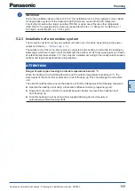 Preview for 109 page of Panasonic WH-ADC0309J3E5 Planning And Installation Manual