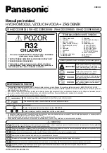 Предварительный просмотр 171 страницы Panasonic WH-ADC0309K3E5 Installation Manual