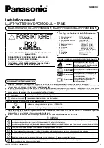 Предварительный просмотр 307 страницы Panasonic WH-ADC0309K3E5 Installation Manual