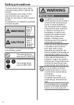 Предварительный просмотр 4 страницы Panasonic WH-MDC05J3E5 Operating Instructions Manual