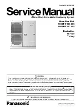 Panasonic WH-MHF09G3E5 Service Manual предпросмотр