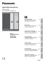 Panasonic WH-MHF09G3E8 Operating Instructions Manual preview